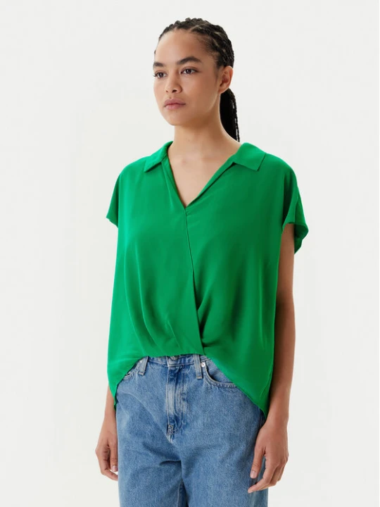 Zdjęcie produktu Calvin Klein Bluzka LV044C199G Zielony Regular Fit