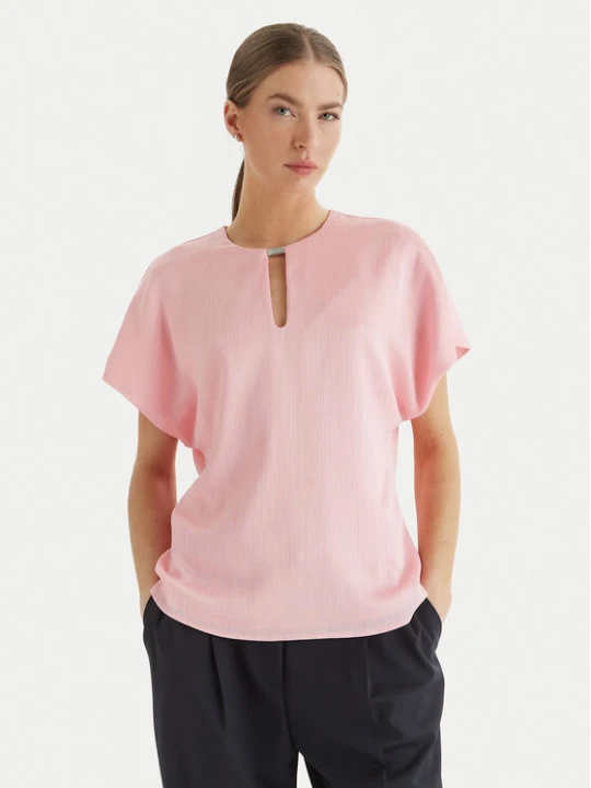 Zdjęcie produktu Calvin Klein Bluzka LV044F150G Różowy Regular Fit