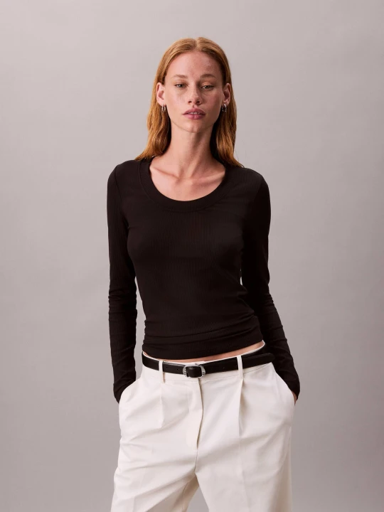 Zdjęcie produktu Calvin Klein Bluzka | Slim Fit czarny