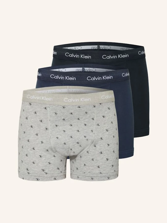Zdjęcie produktu Calvin Klein Bokserki Cotton Stretch, 3 Szt. grau szary