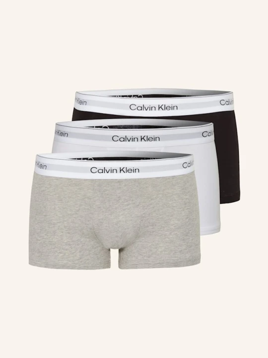 Zdjęcie produktu Calvin Klein Bokserki Icon Cotton Stretch Low Rise, 3 Szt. grau szary