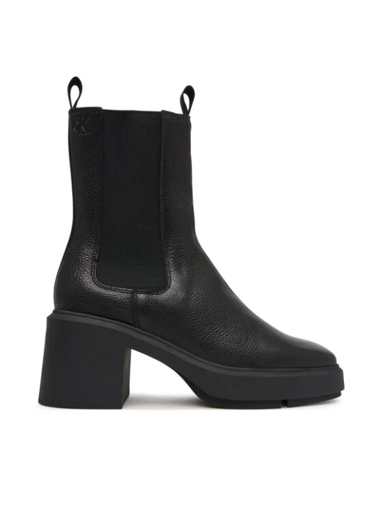 Zdjęcie produktu Calvin Klein Botki Block Heel Chelsea Boot Lth HW0HW03694 Czarny