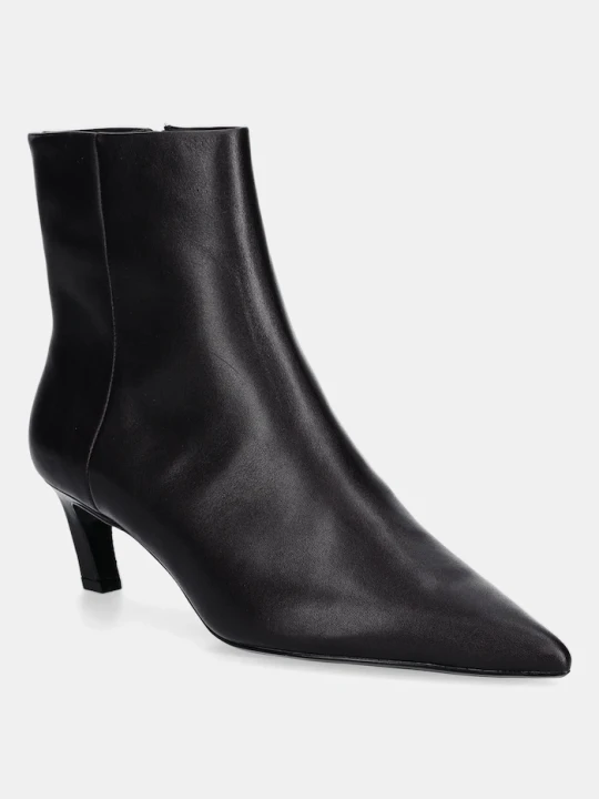 Zdjęcie produktu Calvin Klein botki skórzane ESS KITTEN HEEL ANKLE BOOT brązowy