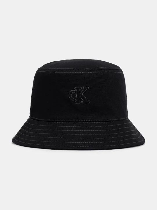 Zdjęcie produktu Calvin Klein bucket hat bawełniany czarny