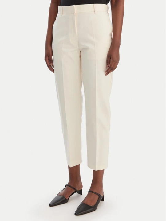 Zdjęcie produktu Calvin Klein Chinosy LV044B916G Écru Regular Fit Kremowy
