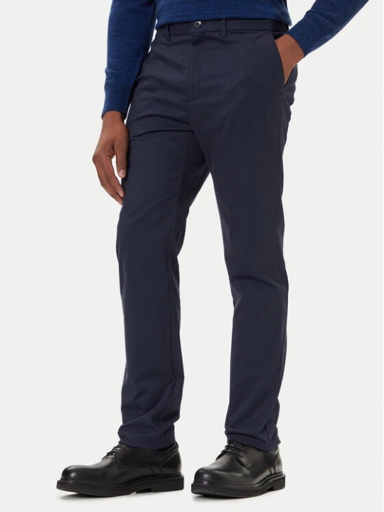 Zdjęcie produktu Calvin Klein Chinosy LV04LD613G Granatowy Slim Fit