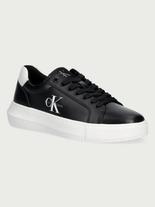 Zdjęcie produktu Calvin Klein CHUNKY CUPSOLE MONO LTH WN sneakersy damskie skórzane czarny
