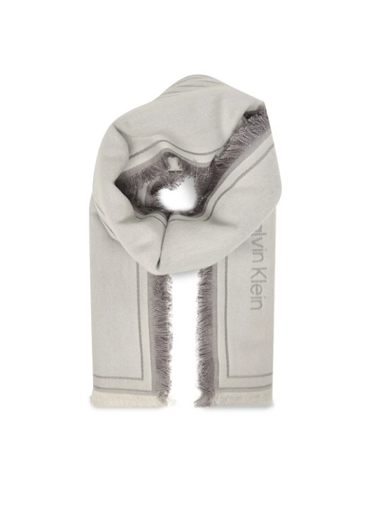 Zdjęcie produktu Calvin Klein Chusta Emblem Graphic Lw Square Scarf LV04F8073G Szary