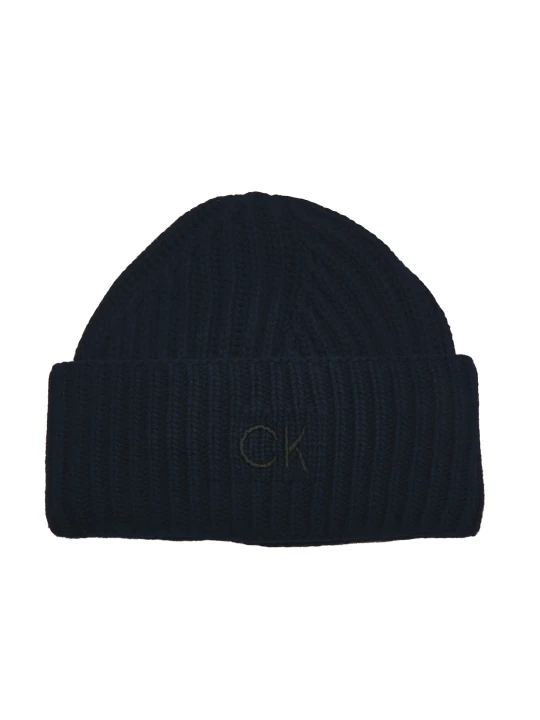 Zdjęcie produktu Calvin Klein Czapka ELEVATED | z dodatkiem wełny i kaszmiru granatowy
