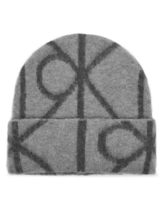 Zdjęcie produktu Calvin Klein Czapka Emblem Aop Brushed LV04D8071G Szary