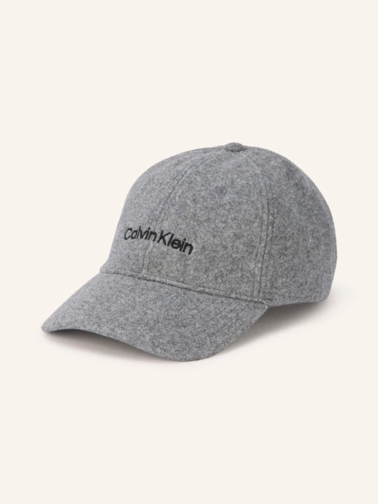 Zdjęcie produktu Calvin Klein Czapka Flanelowa Z Daszkiem grau
