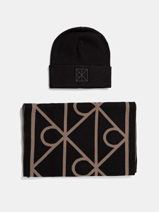 Zdjęcie produktu Calvin Klein czapka i szalik czarny