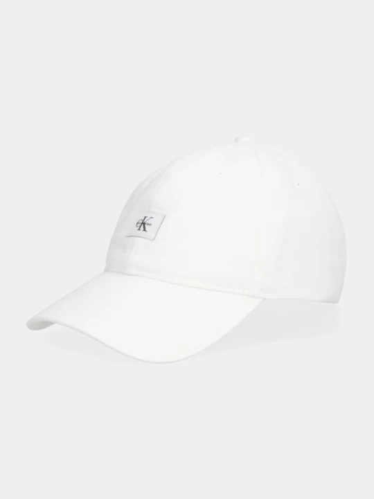 Zdjęcie produktu Calvin Klein czapka z daszkiem bawełniana biały