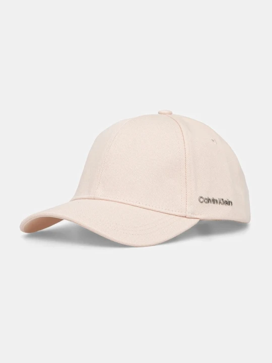 Zdjęcie produktu Calvin Klein czapka z daszkiem bawełniana różowy