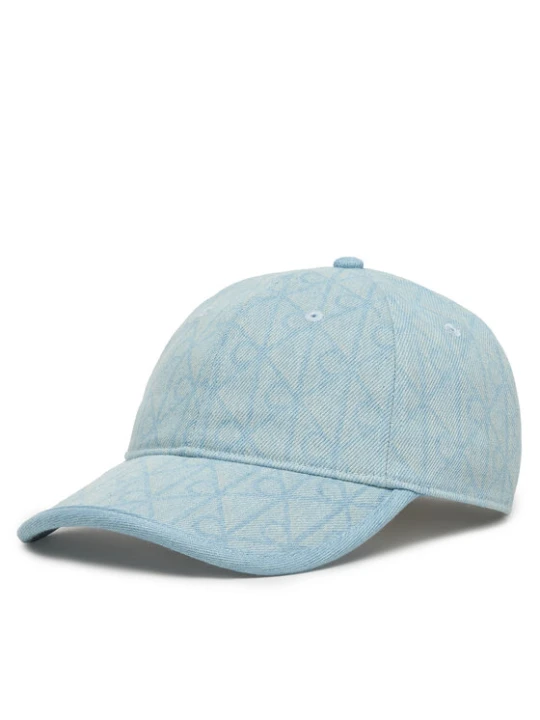 Zdjęcie produktu Calvin Klein Czapka z daszkiem Denim Emblem Burnout LV04F5042G Błękitny Niebieski jasny