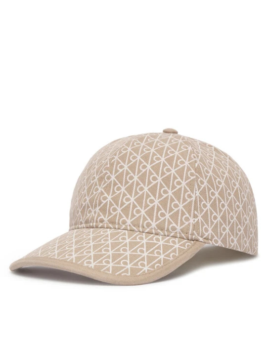 Zdjęcie produktu Calvin Klein Czapka z daszkiem Emblem Print W Leather Patch Cap LV04F5036G Beżowy