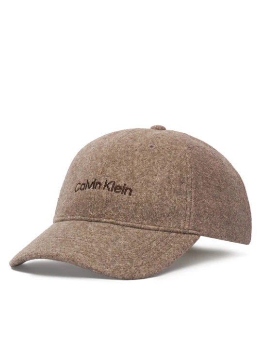 Zdjęcie produktu Calvin Klein Czapka z daszkiem Embroidered Titlecase Logo Felt LV04D5131G Brązowy