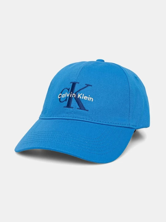 Zdjęcie produktu Calvin Klein czapka z daszkiem męska bawełniana niebieski