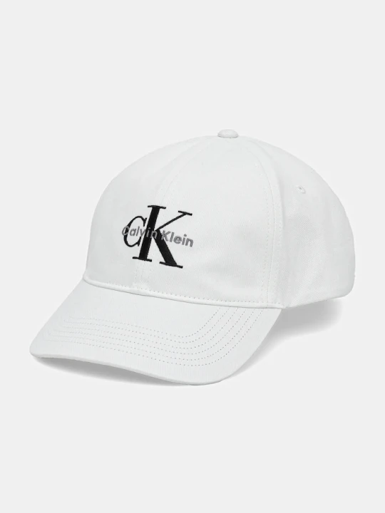 Zdjęcie produktu Calvin Klein czapka z daszkiem męska bawełniana biały