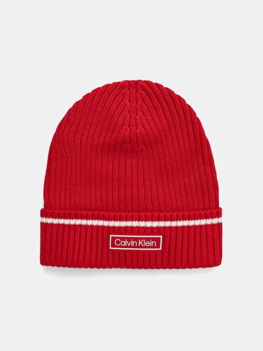 Zdjęcie produktu Calvin Klein czapka z domieszką wełny dziecięca czerwony