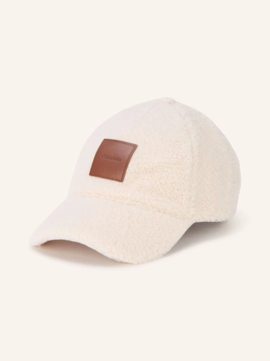 Zdjęcie produktu Calvin Klein Czapka Z Futerkiem Pluszowym Z Daszkiem weiss