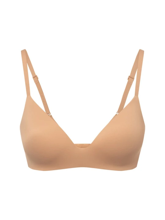 Zdjęcie produktu Calvin Klein biustonosz bez drutów Kobiety Sztuczne włókno beżowy