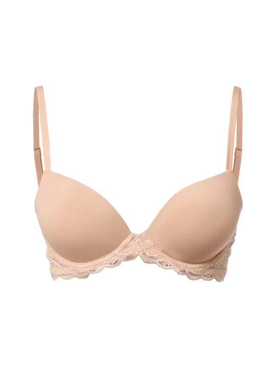 Zdjęcie produktu Calvin Klein biustonosz push-up - usztywniany - Demi Kobiety Sztuczne włókno beżowy