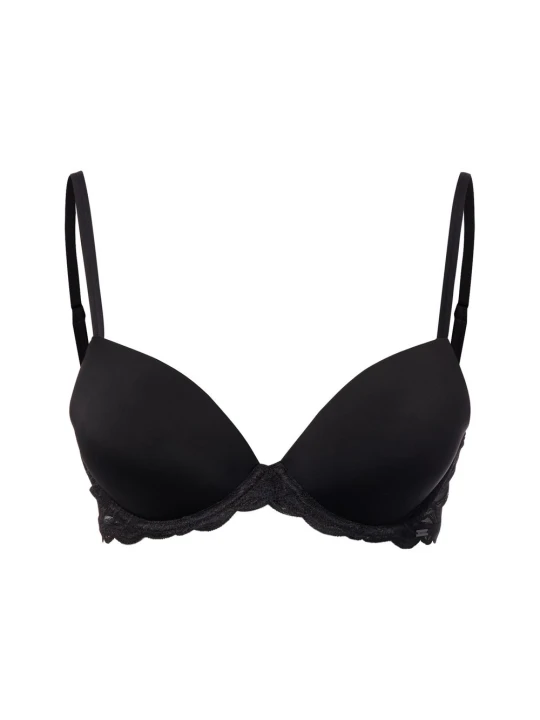 Zdjęcie produktu Calvin Klein biustonosz push-up - usztywniany - Demi Kobiety Sztuczne włókno czarny