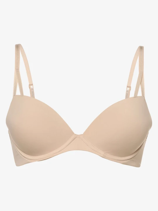 Zdjęcie produktu Calvin Klein biustonosz z fiszbinami Kobiety Sztuczne włókno beżowy | różowy