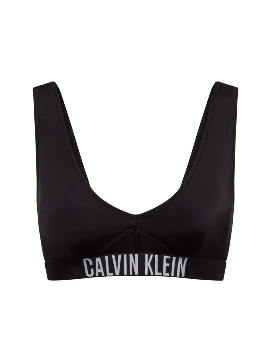 Zdjęcie produktu Calvin Klein stanik bikini - usztywniany Kobiety Sztuczne włókno czarny