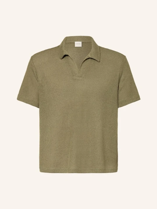 Zdjęcie produktu Calvin Klein Dzianinowa Koszulka Polo gruen OLIWKOWY