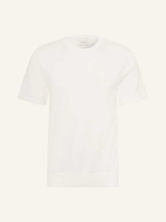 Zdjęcie produktu Calvin Klein Dzianinowa Koszulka weiss KREMOWY
