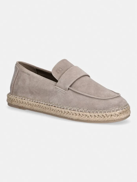 Zdjęcie produktu Calvin Klein espadryle męskie zamszowe ESPADRILLE LOAFER BAND SU beżowy