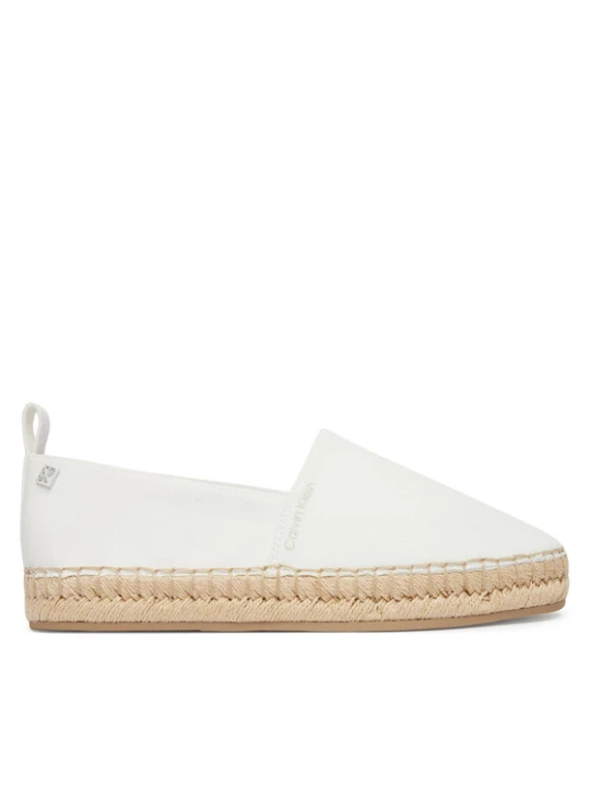 Zdjęcie produktu Calvin Klein Espadryle Oblique Espadrille Canvas HW0HW02931 Biały