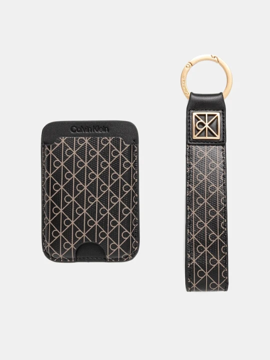 Zdjęcie produktu Calvin Klein etui na karty i brelok czarny