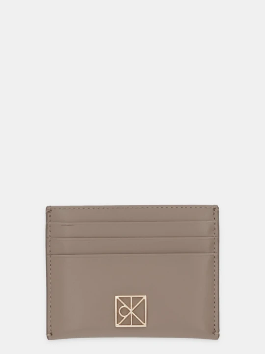 Zdjęcie produktu Calvin Klein etui na karty skórzane beżowy