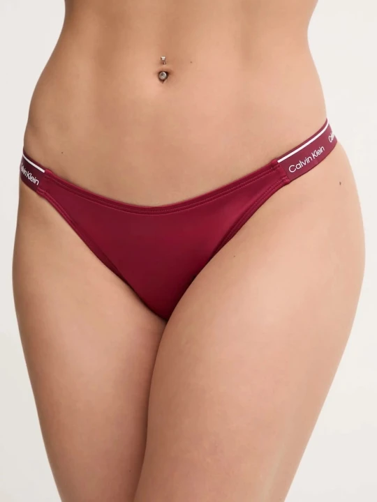 Zdjęcie produktu Calvin Klein figi kąpielowe bordowy