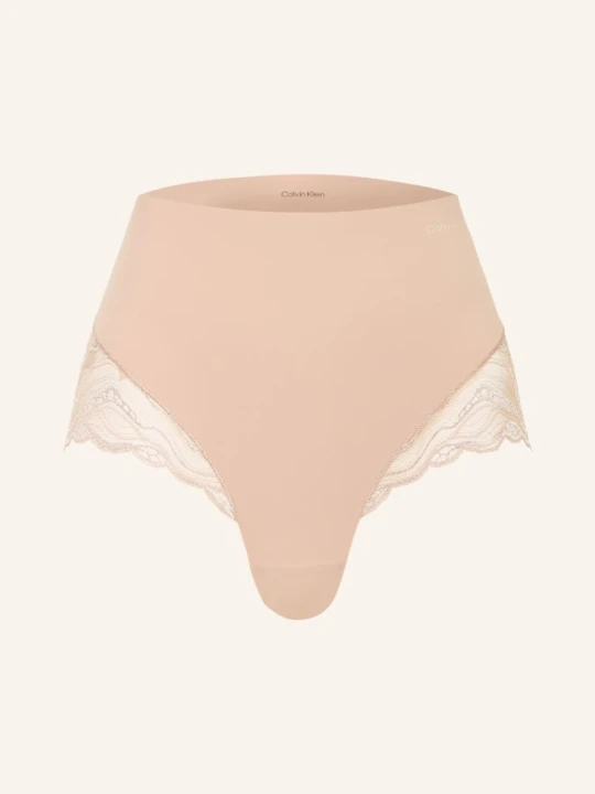 Zdjęcie produktu Calvin Klein Figi Modelujące Sensual Stretch Lace beige BLADORÓŻOWY