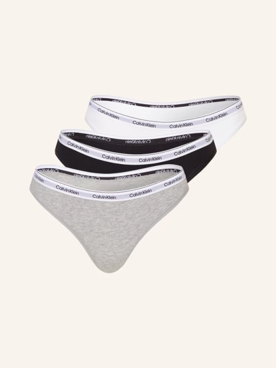 Zdjęcie produktu Calvin Klein Figi Modern Logo, 3 Szt. schwarz