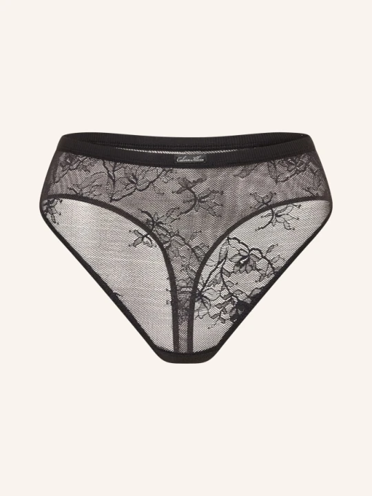 Zdjęcie produktu Calvin Klein Figi Z Wysokim Stanem Icon Lace schwarz CZARNY