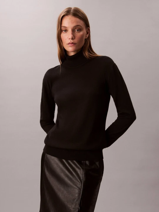 Zdjęcie produktu Calvin Klein Golf | Regular Fit | z dodatkiem wełny czarny