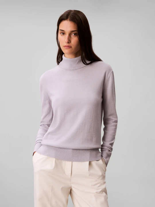 Zdjęcie produktu Calvin Klein Golf | Regular Fit | z dodatkiem wełny lawendowy