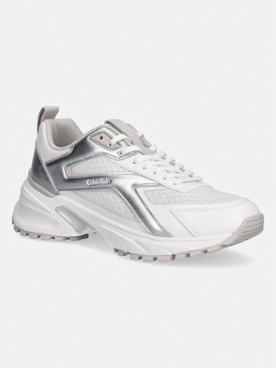 Zdjęcie produktu Calvin Klein HIKE RUN CKSTRIPE MESH MET sneakersy damskie biały