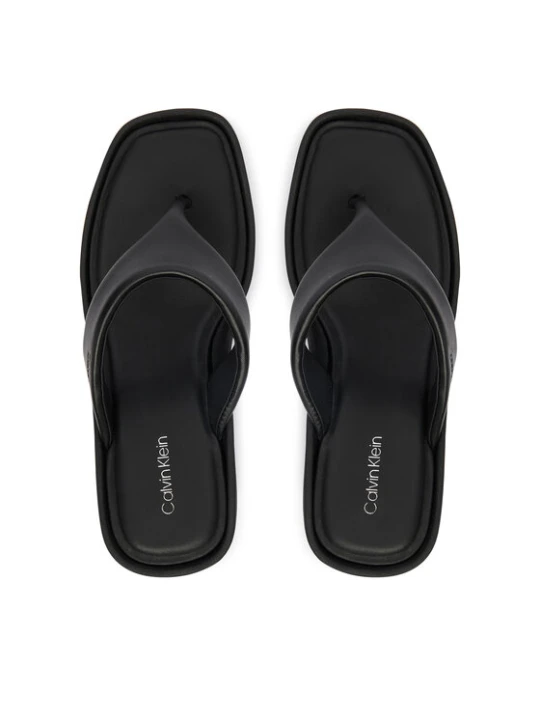 Zdjęcie produktu Calvin Klein Japonki Wedge 70 Sndl Thong Lth HW0HW02880 Czarny