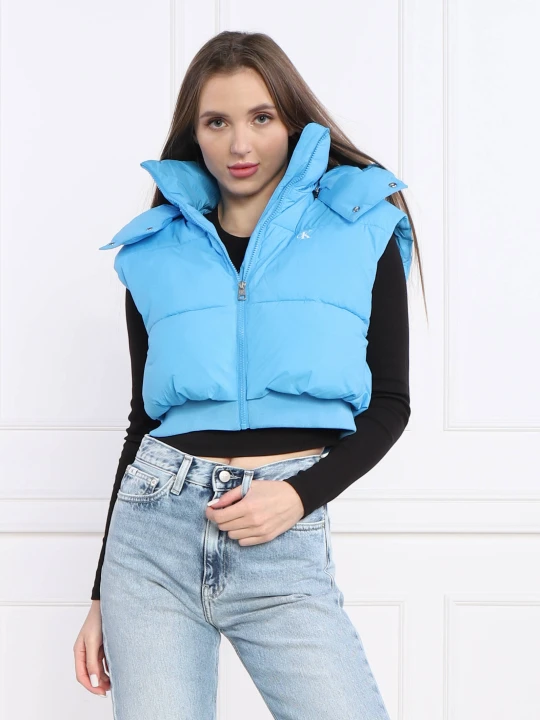Zdjęcie produktu Calvin Klein Jeans Bezrękawnik LIGHTWEIGHT | Cropped Fit niebieski