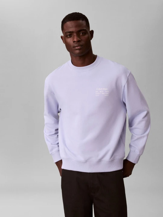 Zdjęcie produktu Calvin Klein Jeans Bluza 350TERRY | Regular Fit lawendowy