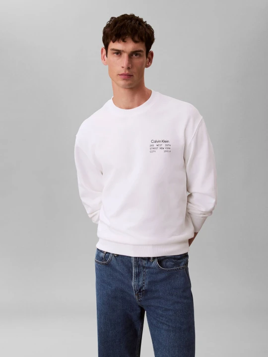Zdjęcie produktu Calvin Klein Jeans Bluza 350TERRY | Regular Fit biały