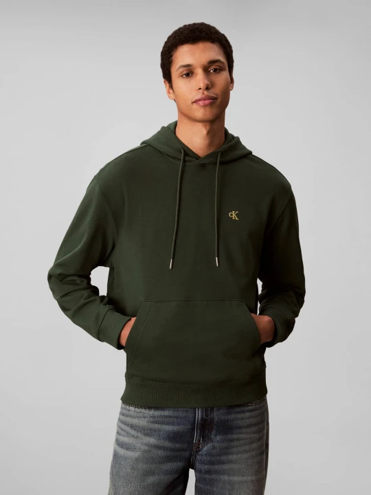 Zdjęcie produktu Calvin Klein Jeans Bluza 350 Terry | Regular Fit butelkowa zieleń