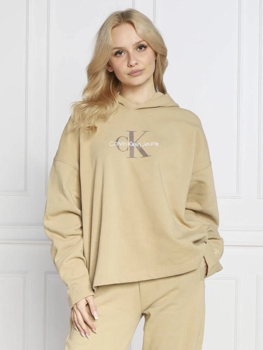 Zdjęcie produktu Calvin Klein Jeans Bluza ARCHIVAL MONOLOGO | Oversize fit beżowy