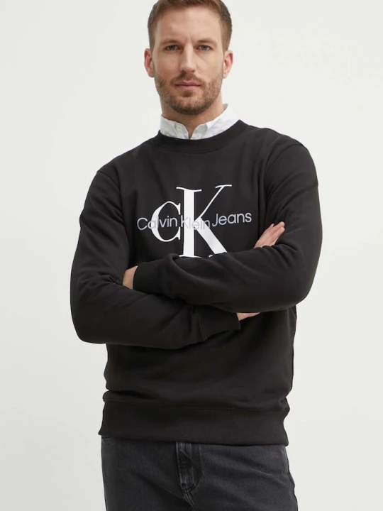 Zdjęcie produktu Calvin Klein Jeans bluza bawełniana czarny
